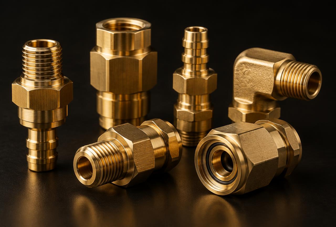 Brass precision turned hydraulic fittings supplier India