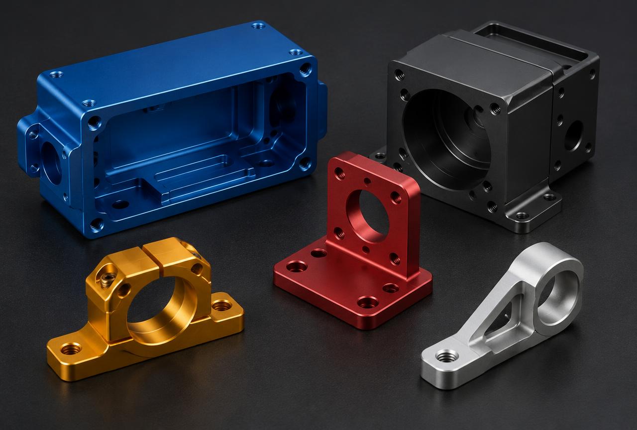 Aluminium CNC milled housings and brackets