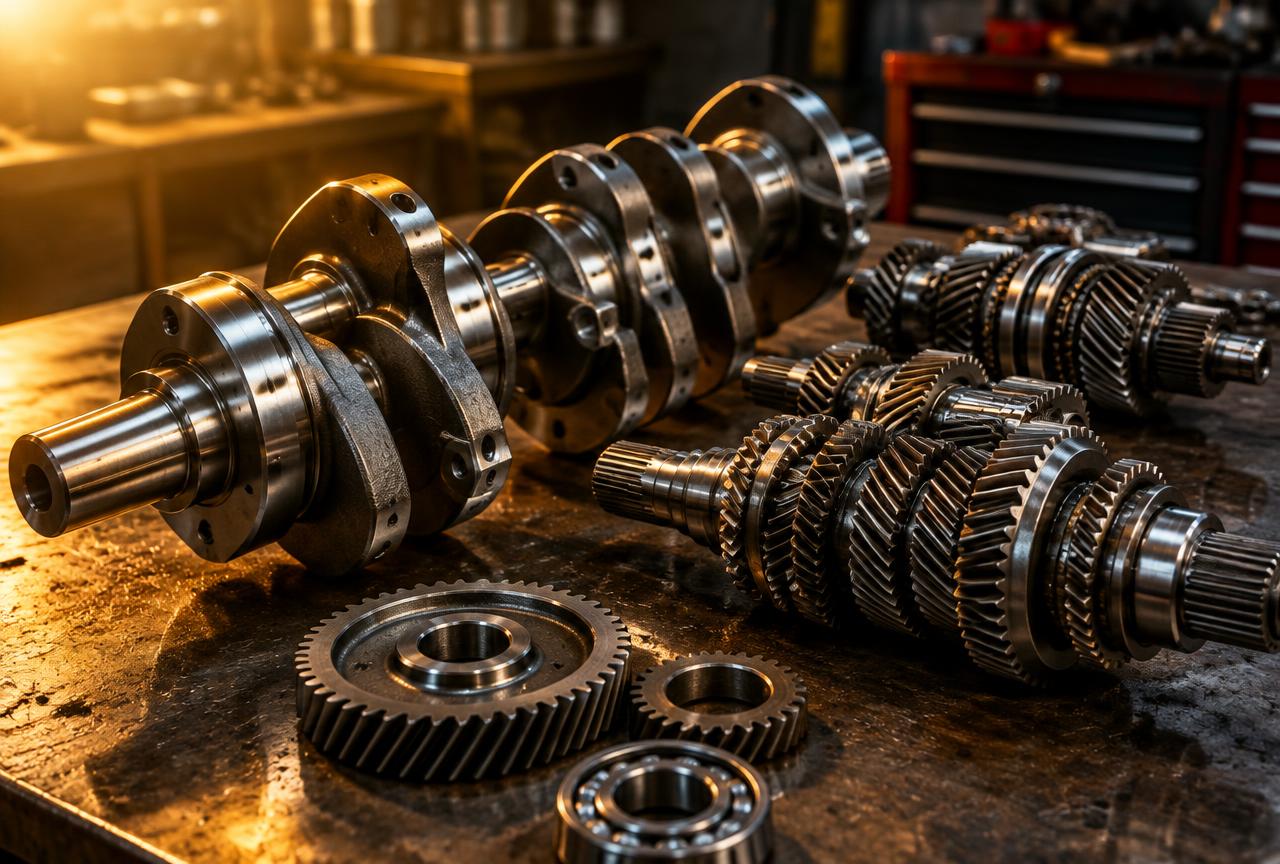 Machined automotive shafts and gears for automotive OEMs